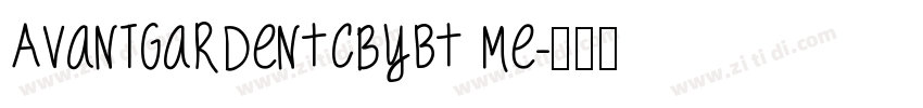 AvantgardenTCbyBT me字体转换
